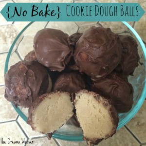 No Bake Cookie Dough Balls