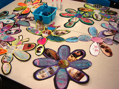 recycled daisies and dragonflies