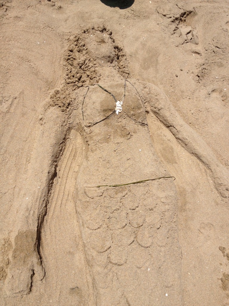 sand mermaid 25 summer fun ideas