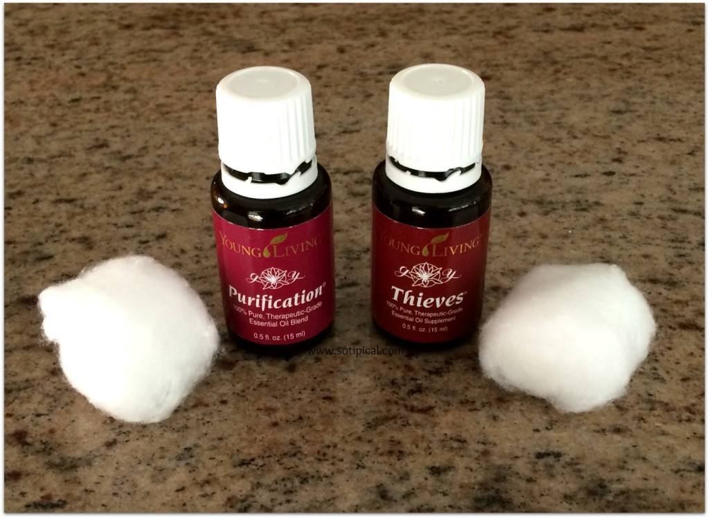 deep cleaning with essential oils - young living room deodorizers