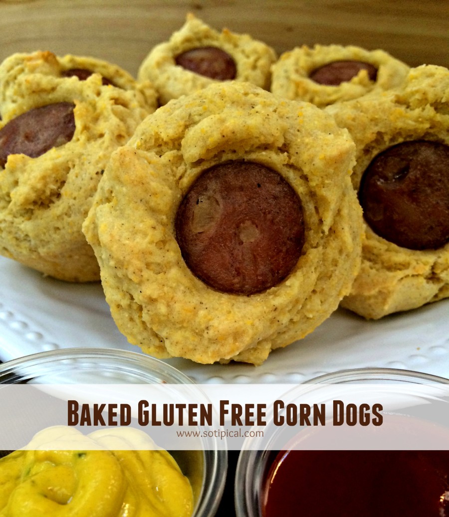Baked Gluten Free Corn Dogs