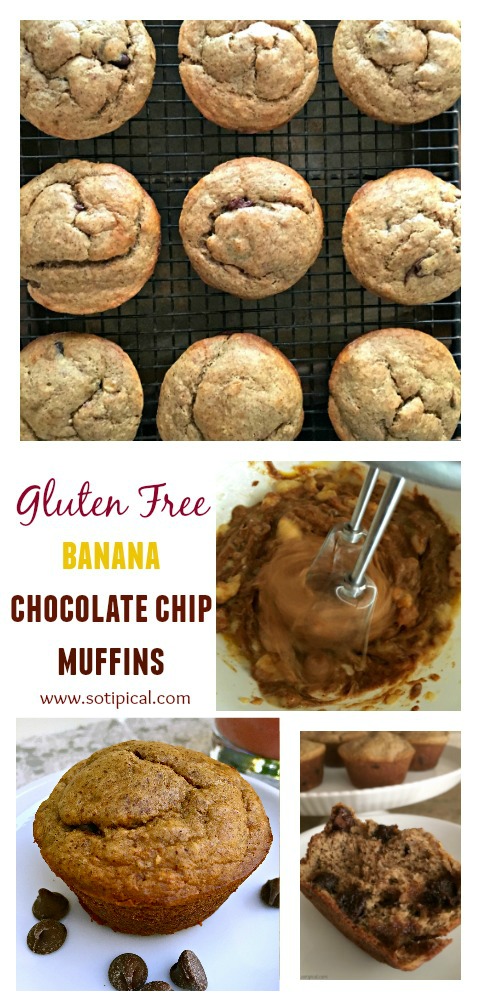 Gluten Free Banana Chocolate Chip Muffins Pinterest1