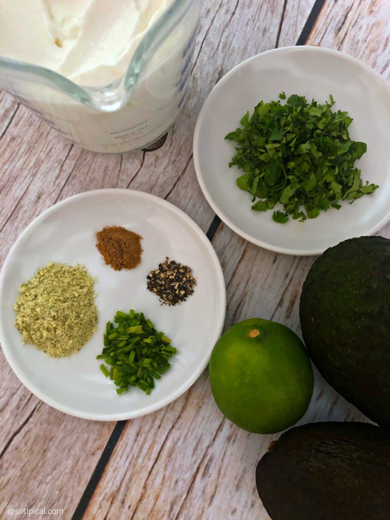 avocado dip ingredients